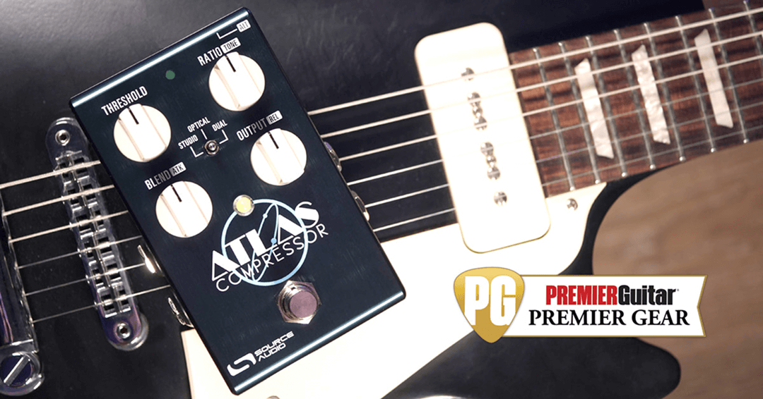 Premier Guitar Magazine Gives the Atlas Compressor the "Premier Gear" Award